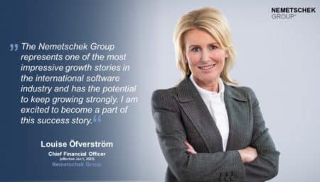 Louise Öfverström, CFO Nemetschek Group.