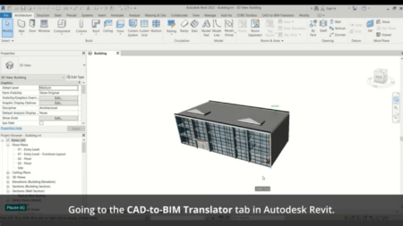 AMC Bridge CAD-to-BIM screen shot.