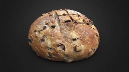 3D sample bread roll scanned with RealityScan. Image Epic Games.