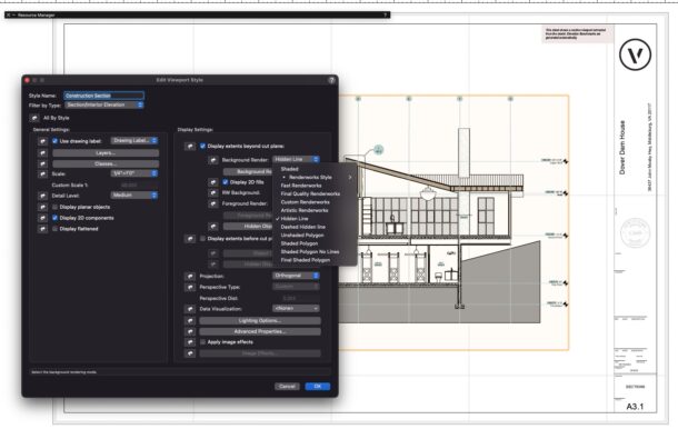 Vectorworks Architects 2024.