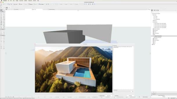 AI Visualizer is cutting edge technology created at Graphisoft and now shared among Allplan and Vectorworks as well. 