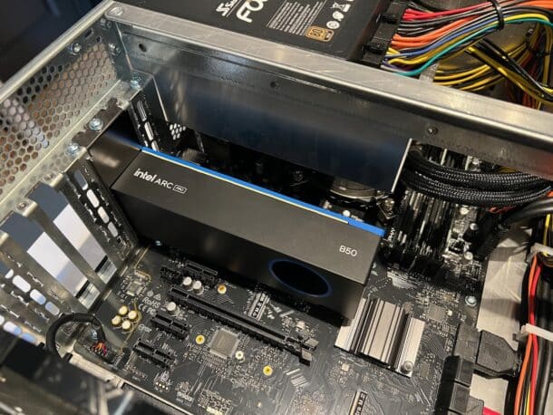 Intel Arc PRO B50 and benchmark