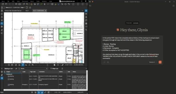 New AI technologies in Bluebeam Max comes from Claude